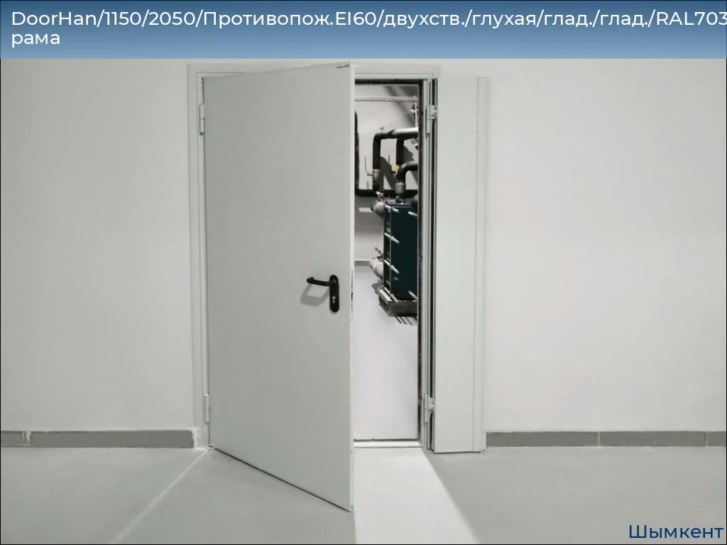DoorHan/1150/2050/Противопож.EI60/двухств./глухая/глад./глад./RAL7035/лев./угл. рама, chimkent.doorhan.ru