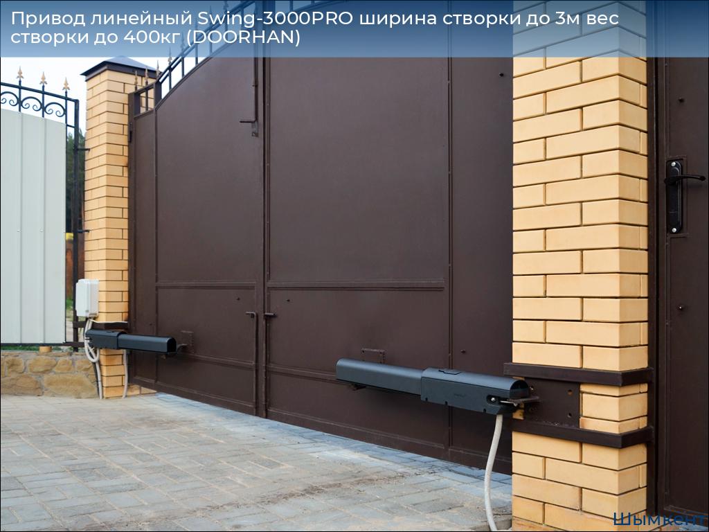 Привод линейный Swing-3000PRO ширина cтворки до 3м вес створки до 400кг (DOORHAN), chimkent.doorhan.ru