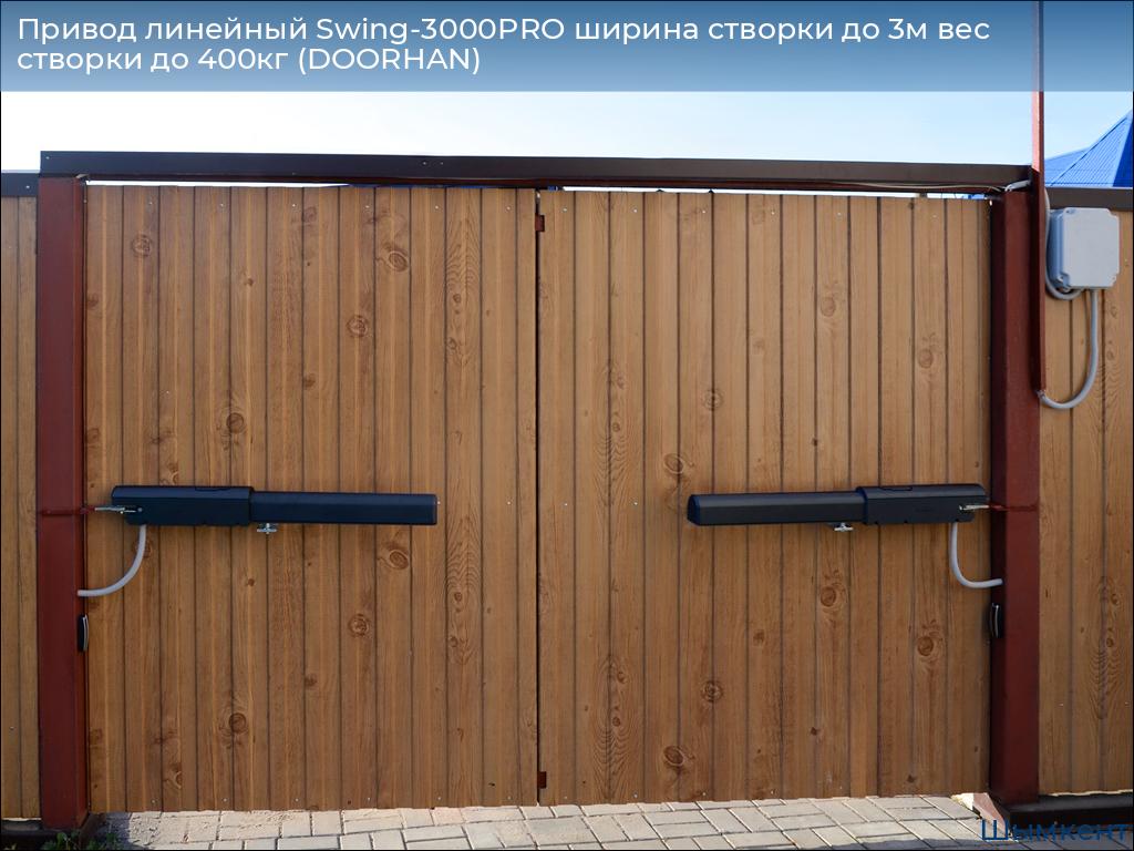 Привод линейный Swing-3000PRO ширина cтворки до 3м вес створки до 400кг (DOORHAN), chimkent.doorhan.ru