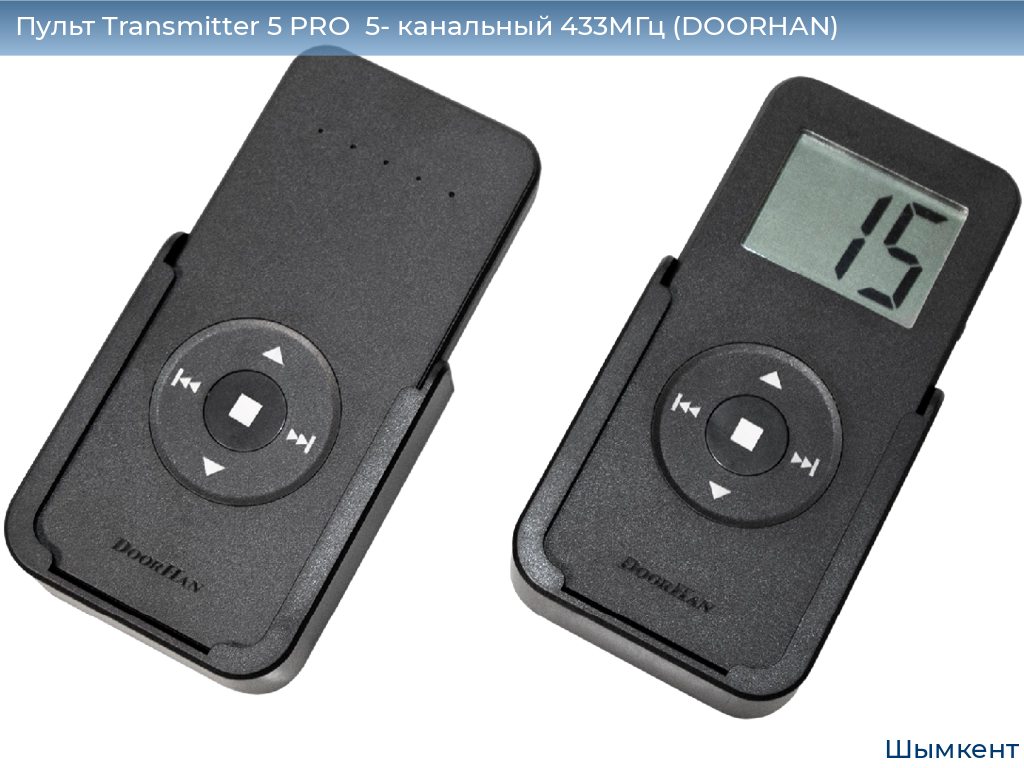 Пульт Transmitter 5 PRO  5- канальный 433МГц (DOORHAN), chimkent.doorhan.ru