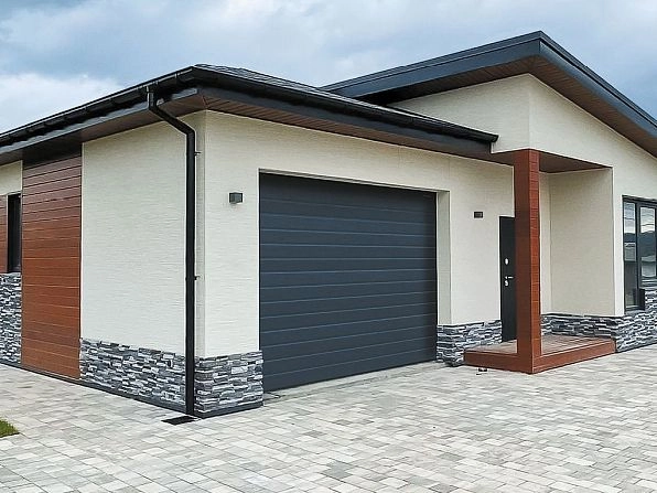 Cекционные ворота 3300х2150 мм антрацитовые DoorHan RSD02, chimkent.doorhan.ru